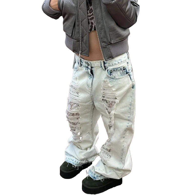 TRIPPINZ'™ Ripped Light Womens Jeans