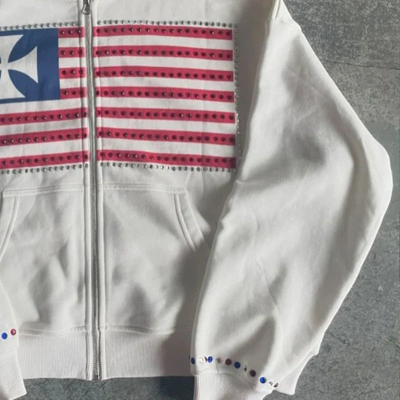 TRIPPIN'™ Chrome-Landz Zip-Up Hoodie