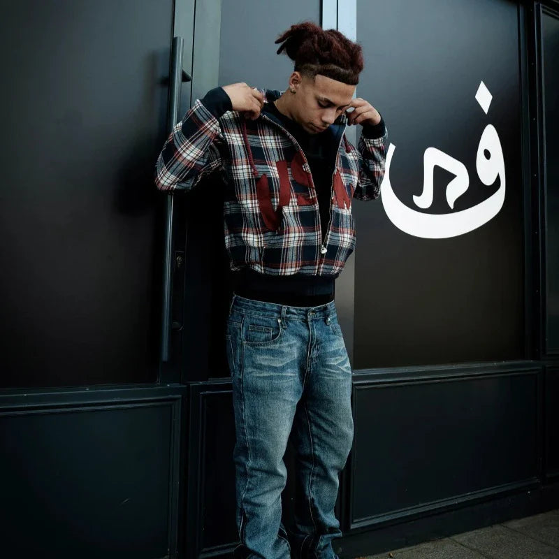 TRIPPIN™ Blood Patternz Zip-Up Hoodie