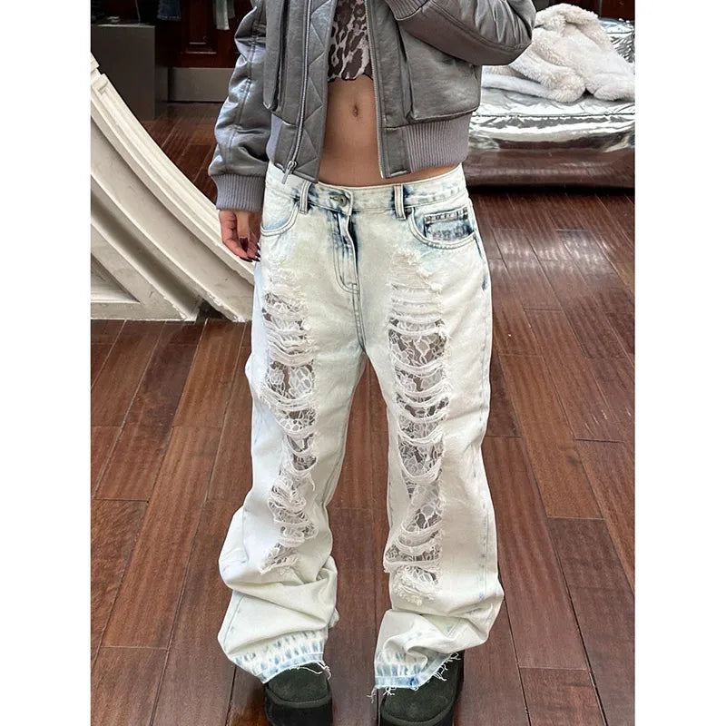 TRIPPINZ'™ Ripped Light Womens Jeans