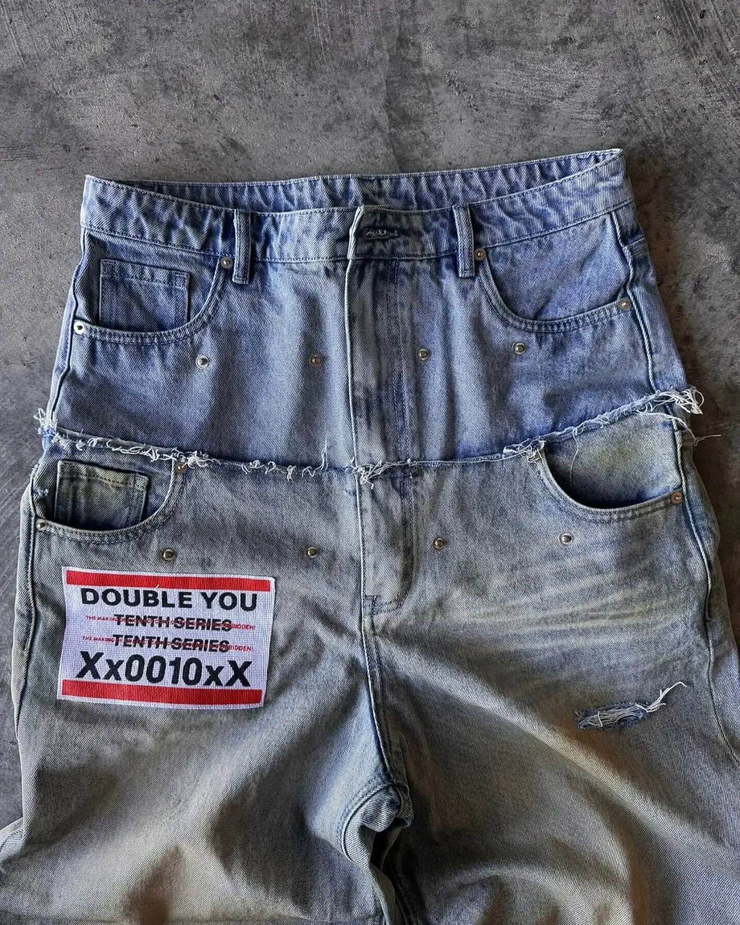 Trippin’ Doubble Stitched Loose Jeans