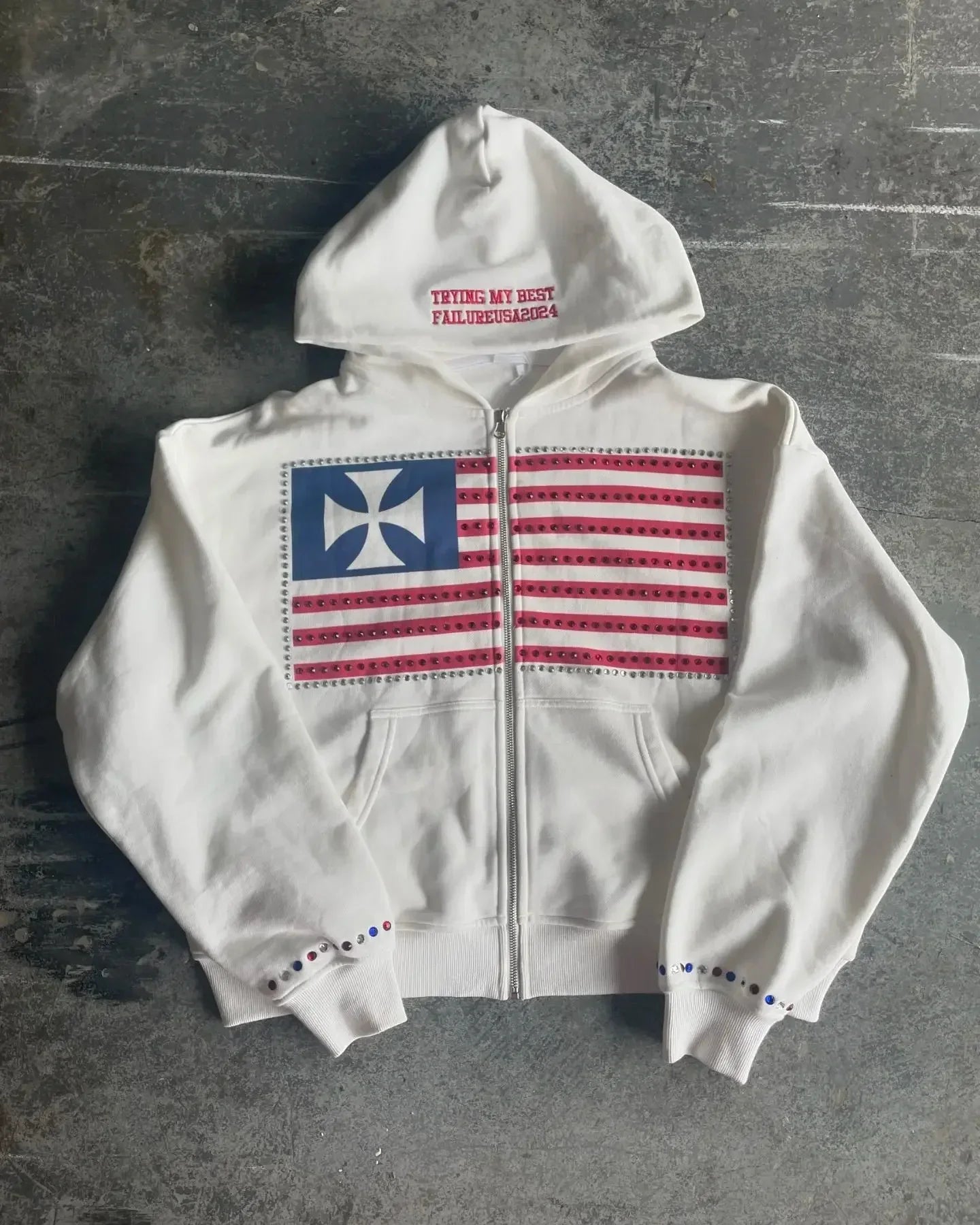 TRIPPIN'™ Chrome-Landz Zip-Up Hoodie