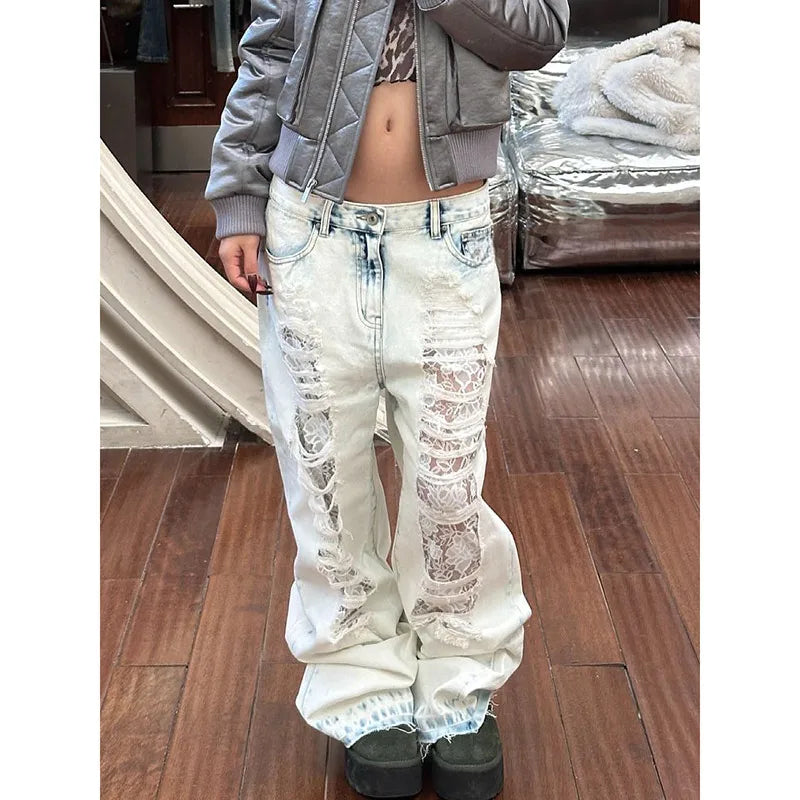 TRIPPINZ'™ Ripped Light Womens Jeans