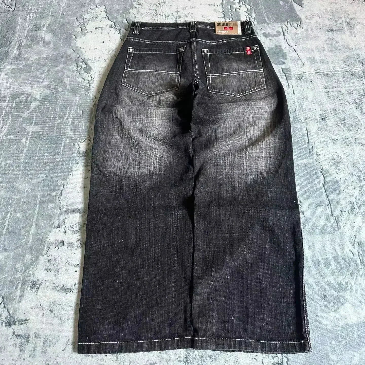 TRIPPIN'™ Faded Flood Baggy Jeans