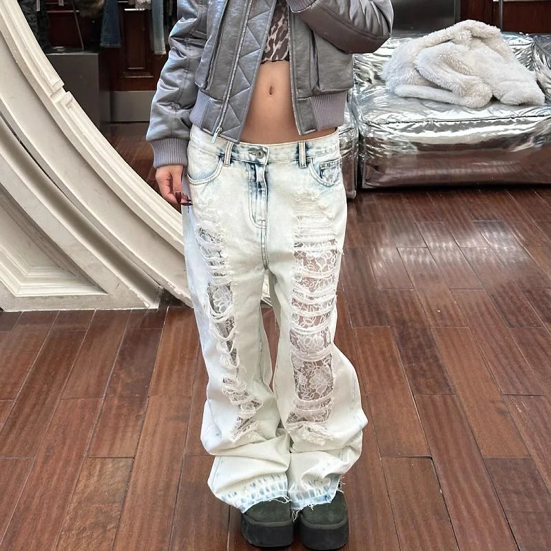 TRIPPINZ'™ Ripped Light Womens Jeans