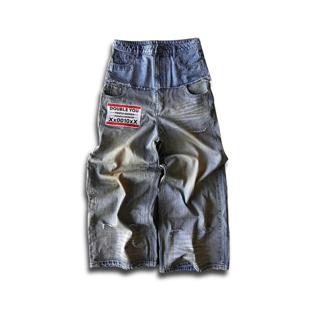 Trippin’ Doubble Stitched Loose Jeans