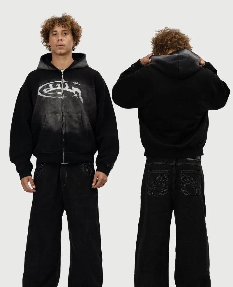 TRIPPIN'™ Faded Zip-up Hoodie