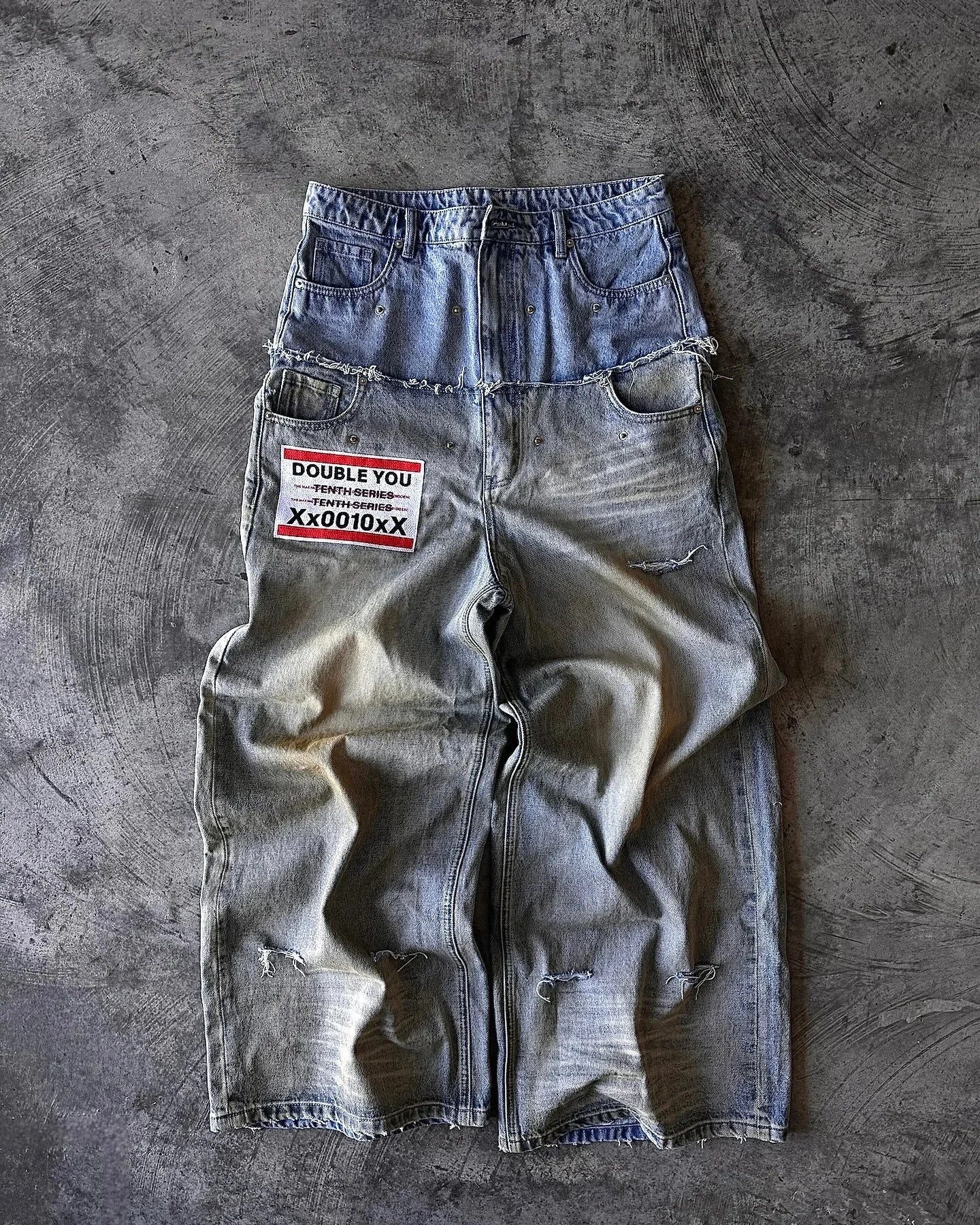 Trippin’ Doubble Stitched Loose Jeans